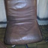 Set of four leather chairs Wilkhahn Germany design 1981