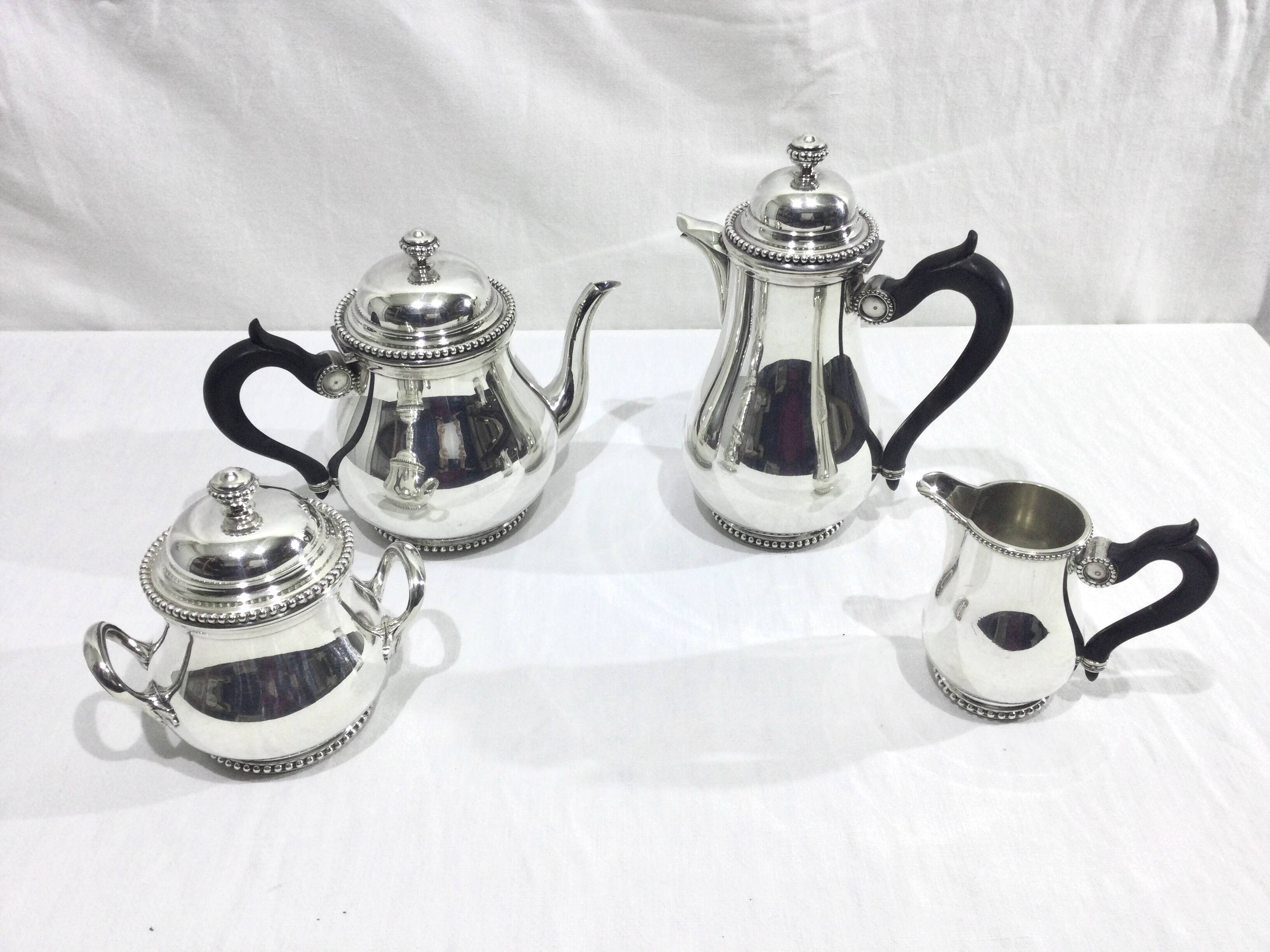 Tea Coffee Service in silver metal