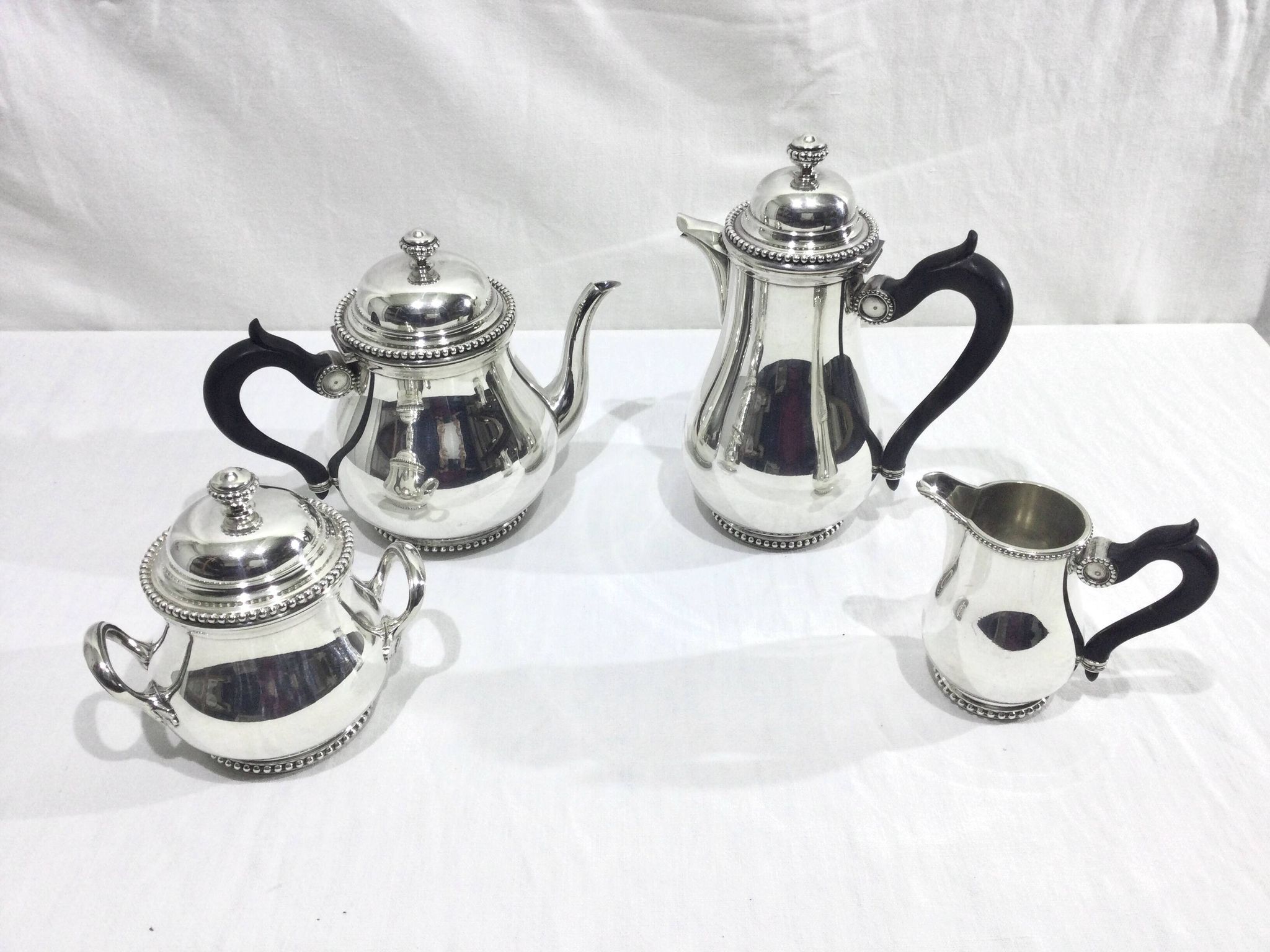 Tea Coffee Service in silver metal