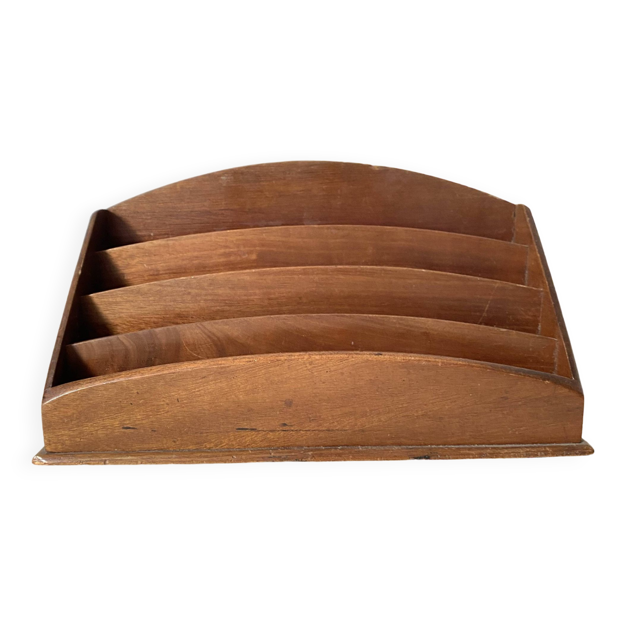 Large letter rack, wooden mail rack