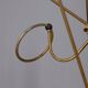 Vintage 1960s floor coat stand in golden brass, italian design