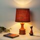Lampe pied en bois