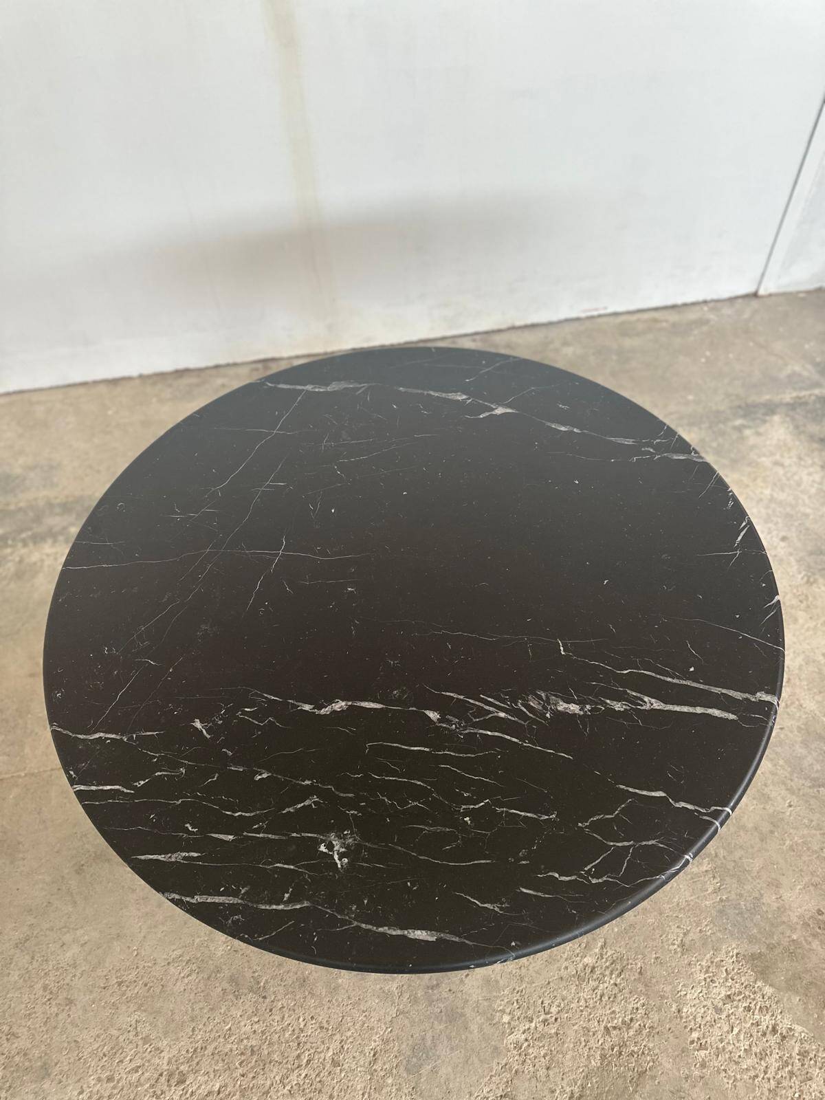 Angelo Mangiarotti M1 dining table Nero Marquina marble 130cm