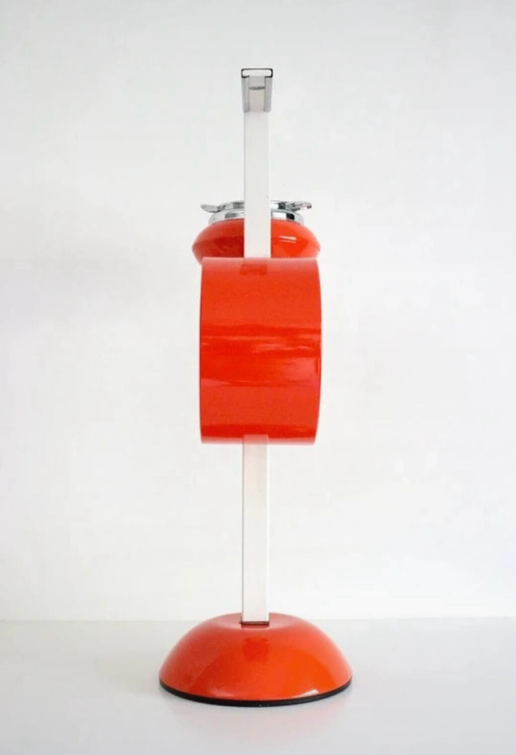 1970s Italian floor ashtray with newspaper holder