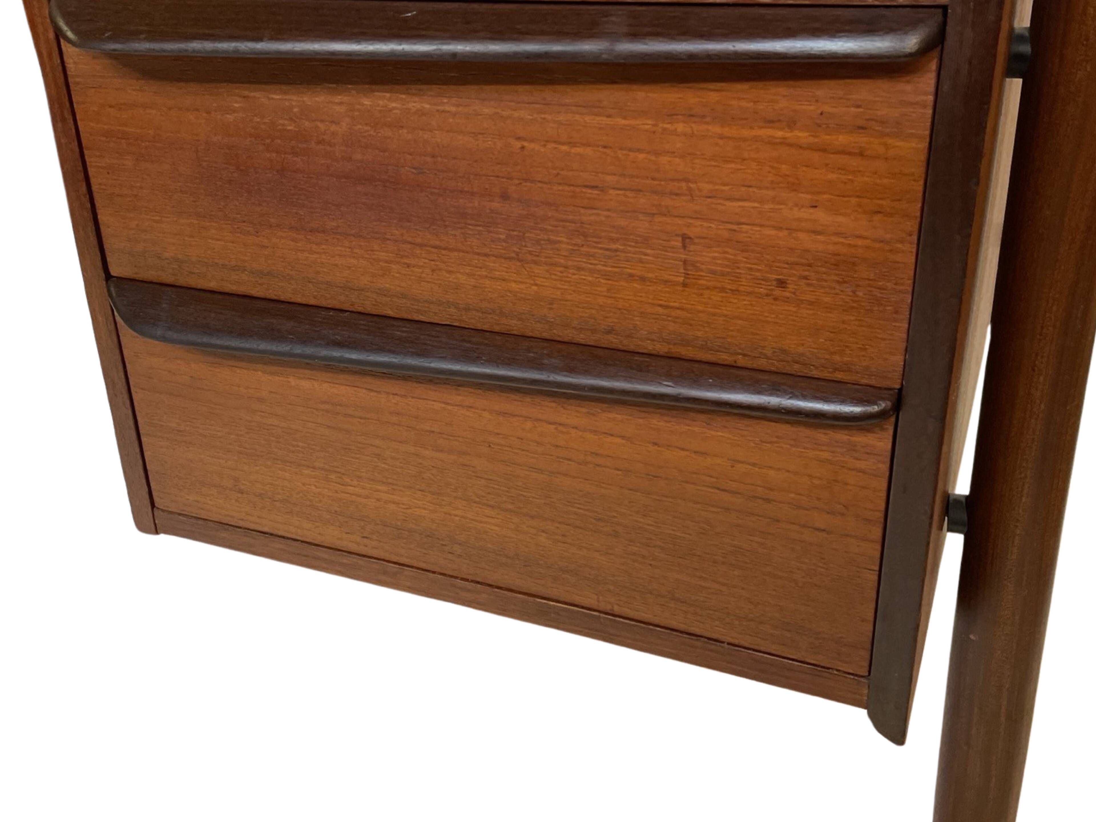 Bureau vintage en teck de Tijsseling pour Propos Hulmefa 1960