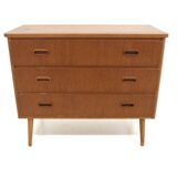 Scandinavian teak chest of drawers, Sweden, 1960