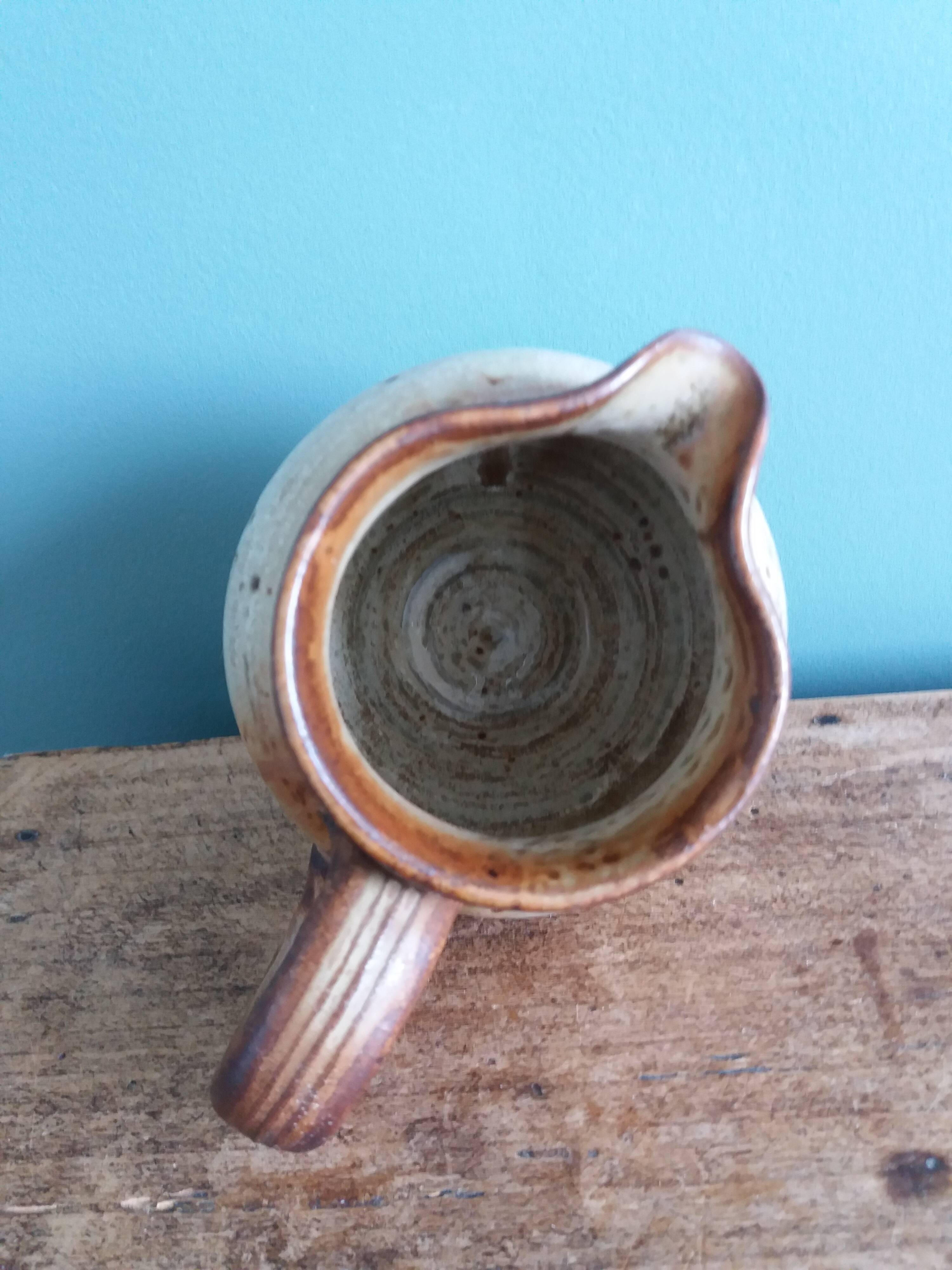 Pot à lait, pichet en grès de Puisaye, Jean-Pierre Prud’homme