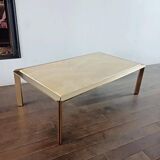 Roche Bobois table basse design travertin