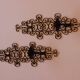 Pair of vintage black metal sconces