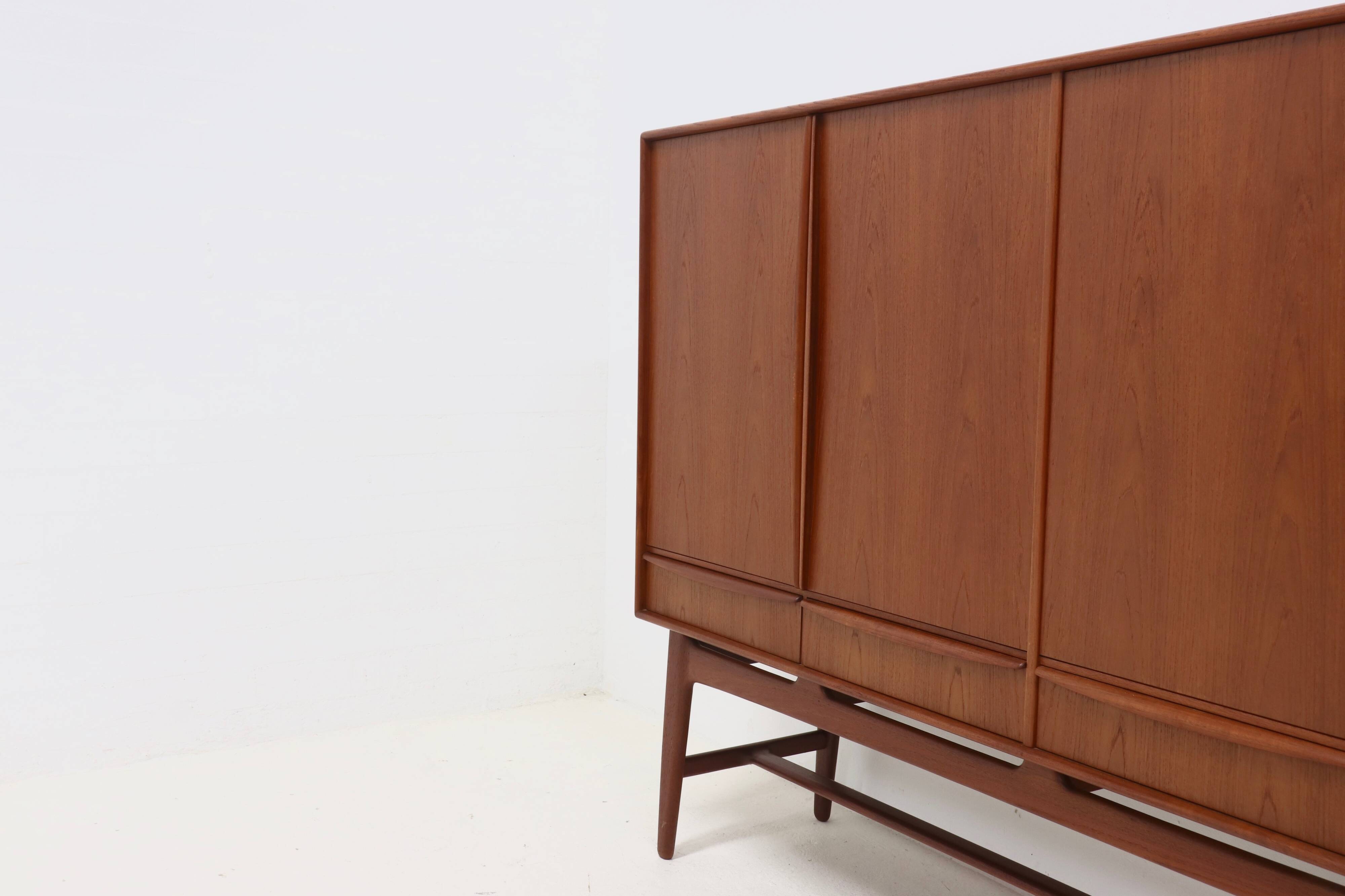Teak Highboard by Svend Aage Madsen for K. Knudsen & Søn 1950s