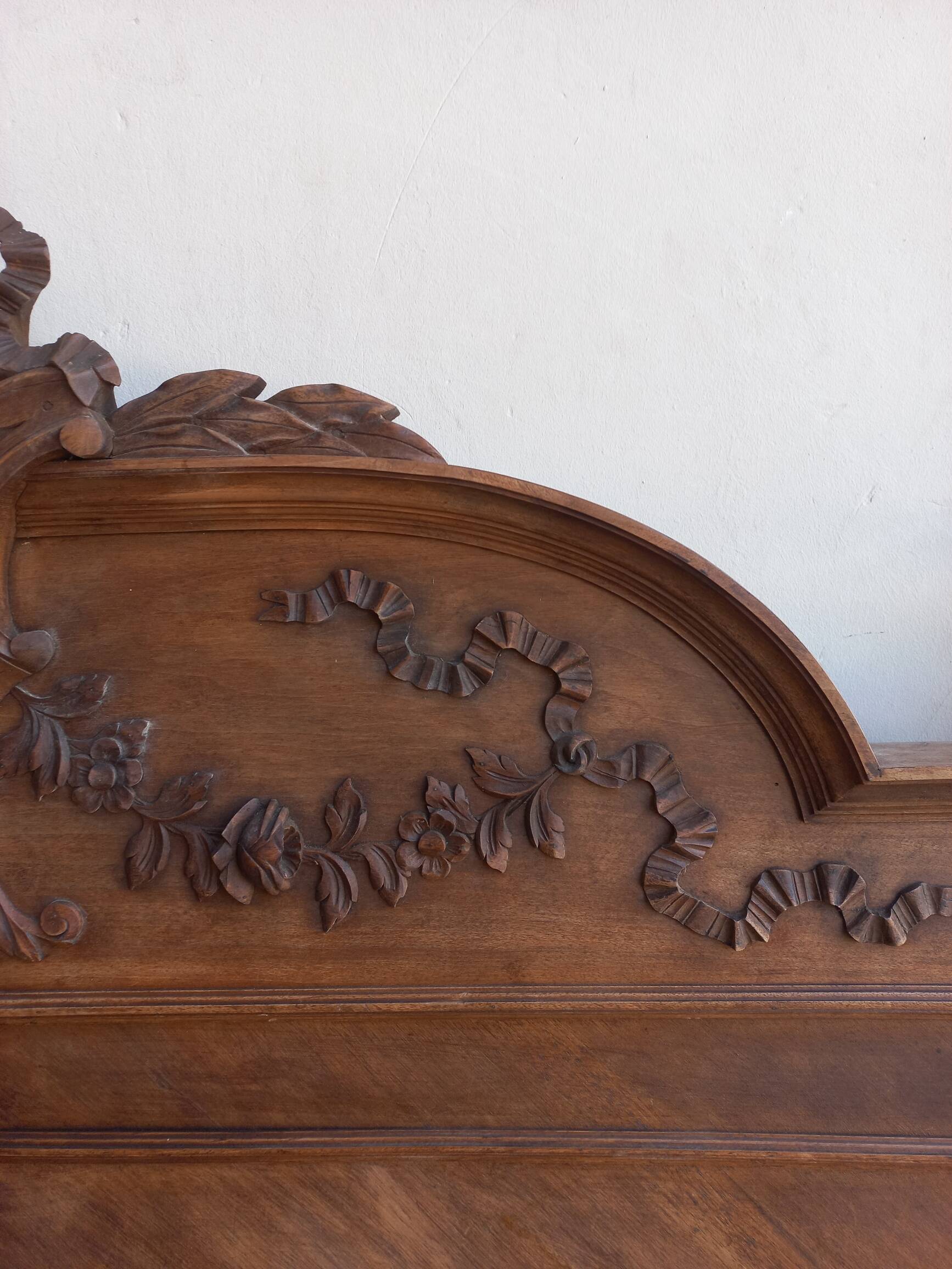 Louis XVI style wooden headboard