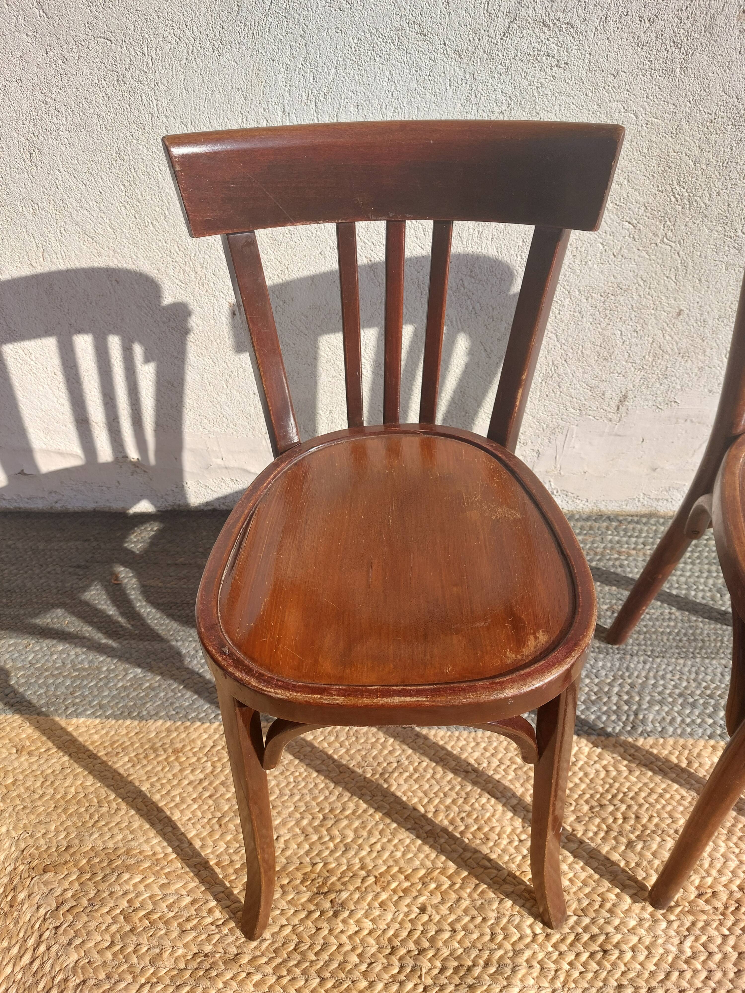 2 Baumann bistro chairs