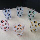 Set of 6 glasses vintage Luminarc cups