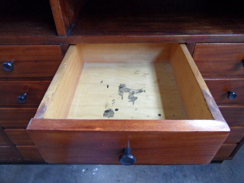 Vintage mahogany apothecary  cabinet