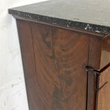 19th century sideboard in mahogany and black granite