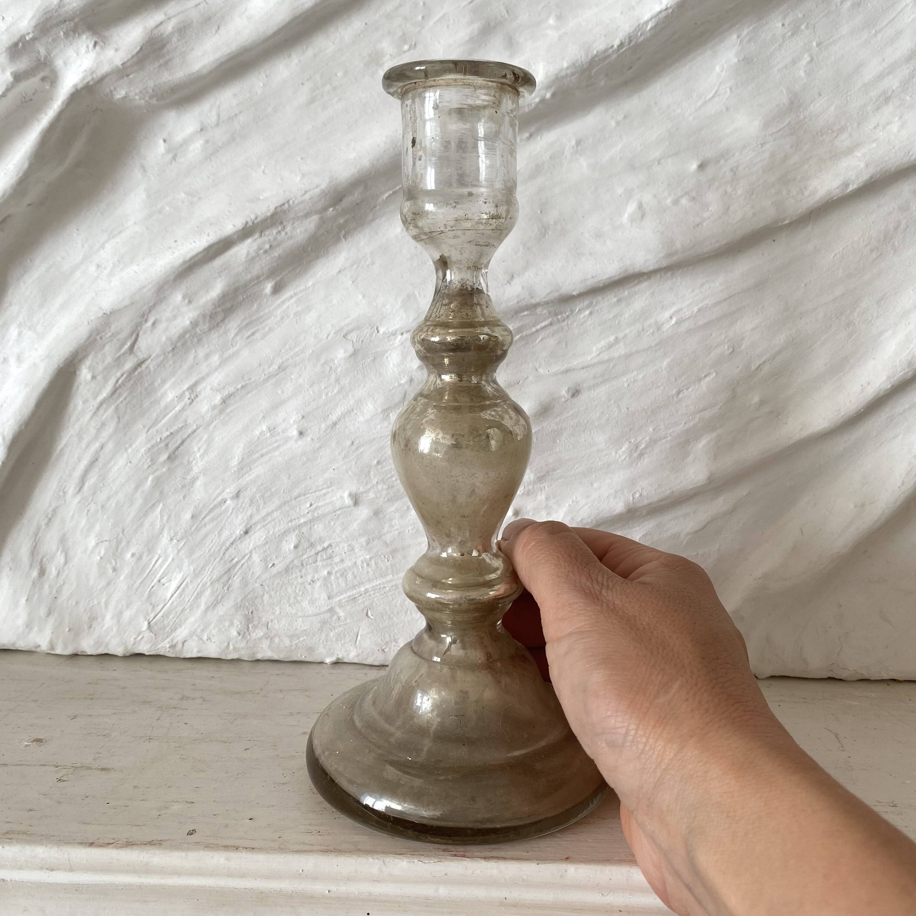 Antique mercury candlestick, 19th-century candlestick.