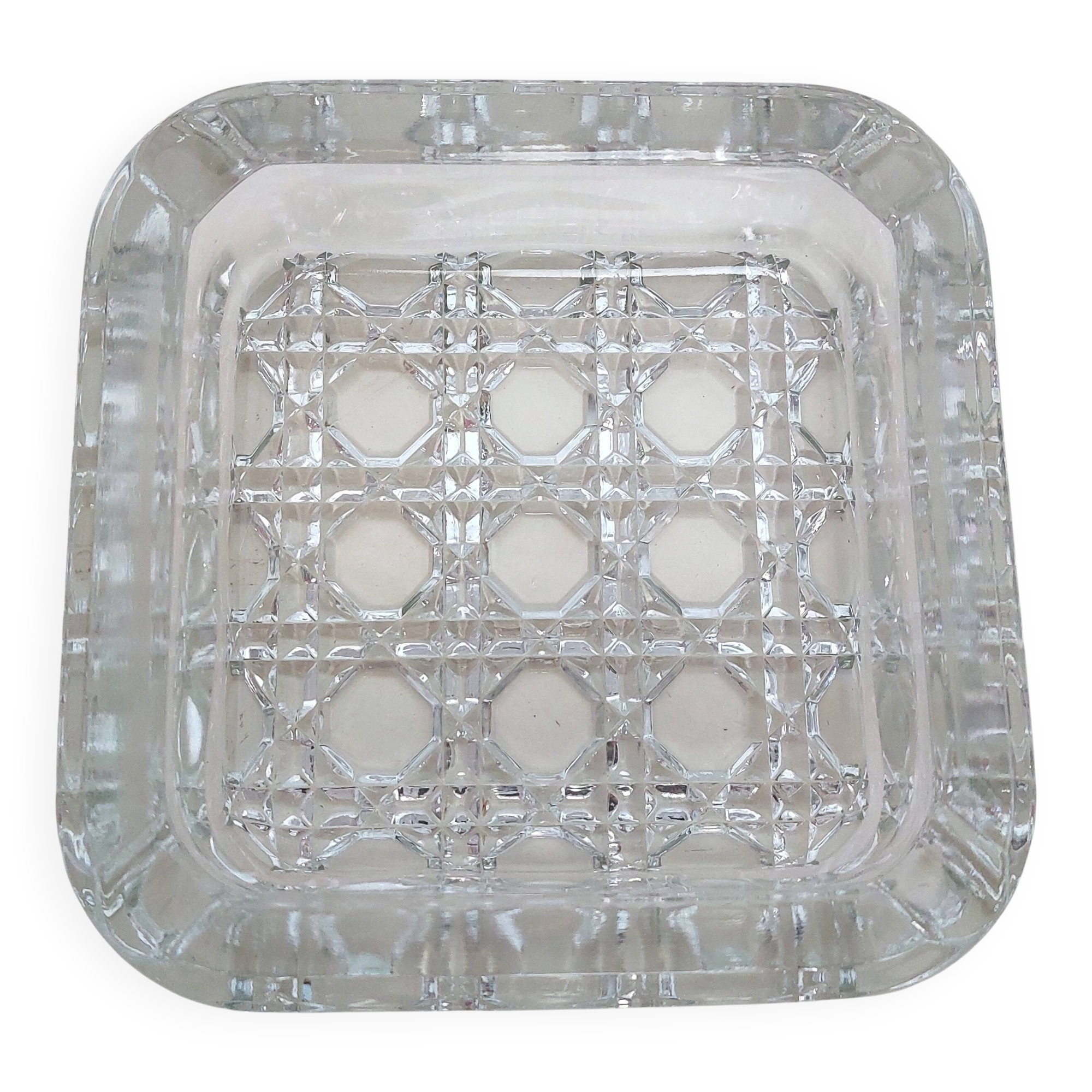 Diamond Ashtray in Glass