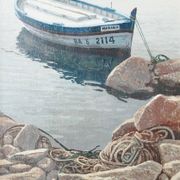 Deux Études Encadrées de Bateaux de Pêche - Signées Bosch