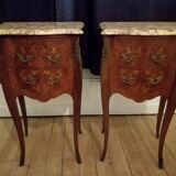 Pair of Louis XV bedside numbered