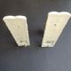 Pair of vintage Limoges ceramic wall sconces