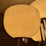 Vintage chandelier in brass and chrome by Gaetano Sciolari for Sciolari, Italy