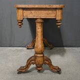 Victorian Amboyna Burl Desk, England – Late 19th Century