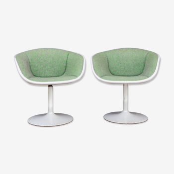 Rare pair of chairs F8800 of Pierre Paulin by Artifort