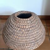 Woven basket. Early 20th century. Handcrafted work.