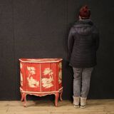 20th century lacquered and painted Venetian sideboard