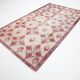 4x8 Star Pattern Burgundy Turkish Vintage Rug, 140x237Cm