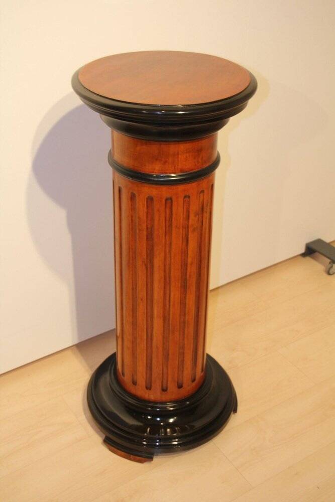 Neoclassical Rotating Pedestal in Beech Wood, Germany, 1920s