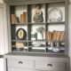 Antique bookcase with drawers
