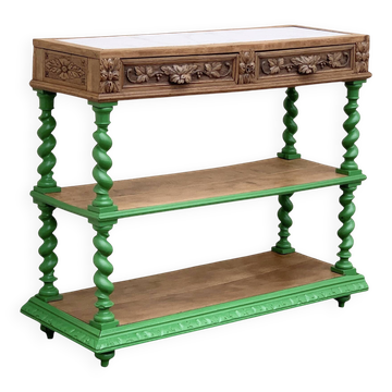 Solid oak entrance console 1900