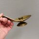 Brass candlestick for a single candle