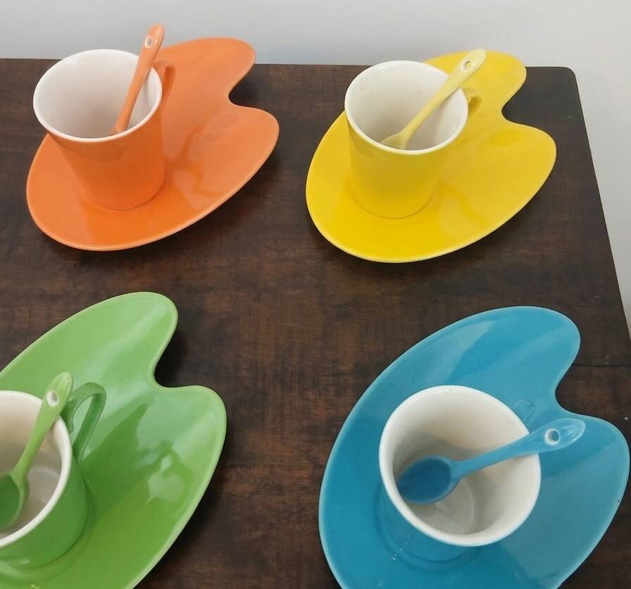 Coffee service Geneviève Lethu - Artist Palette model for 6 people