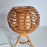 Bamboo bedside lamp