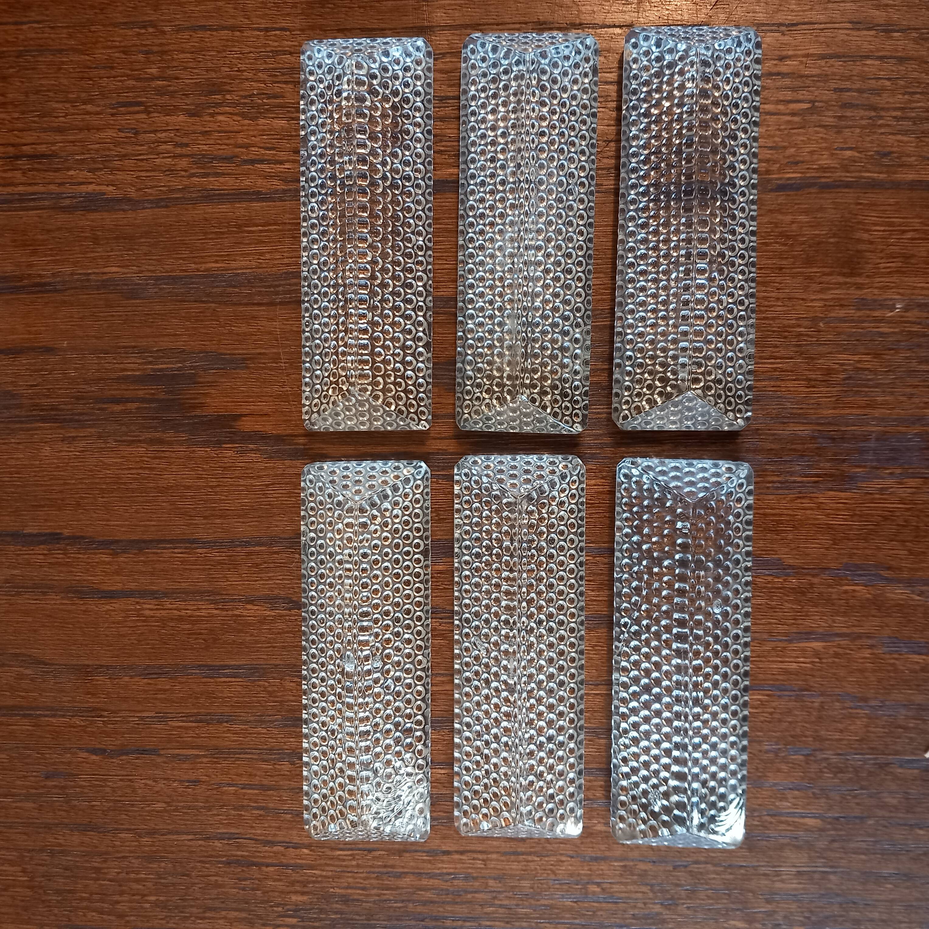 6 glass knife holders