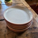 Authentic stoneware dinner plates