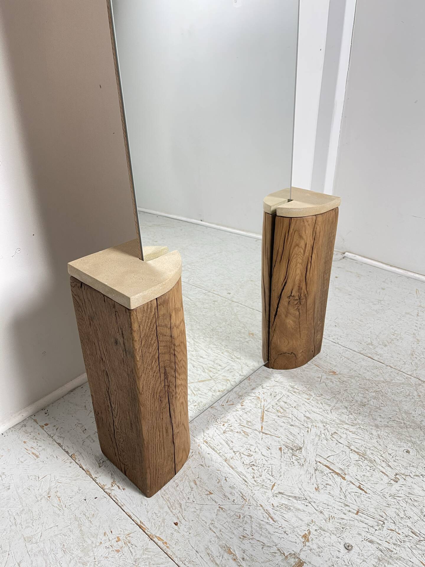 Grand miroir à poser