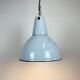 Industrial Grey Enamel Pendant Lamp, 1960s