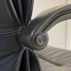 Black leather office chair Model "Qualis" by Emilio Ambasz for Tecno, 1991