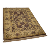 Turkish Handknotted Wool Oushak Rug 123 cm x 172 cm