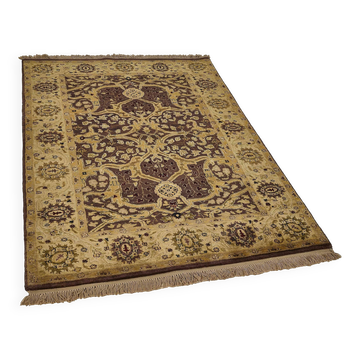 Turkish Handknotted Wool Oushak Rug 123 cm x 172 cm