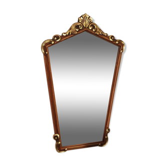 Mirror gilded wooden shell