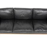 Canapé scandinave "Åland" en cuir, Möbel-Ikéa, Suède, 1960