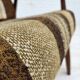 1970s, Danish armchair, teak wood, furniture wool fabric.