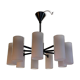 Vintage 9-light pendant light in Perspex