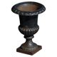 Garden urn / Decorative cast iron planter, French neoclassical design, 1950s