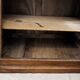 Meuble ancien en bois, marbre blanc–coiffeuse, console, meuble toilett
