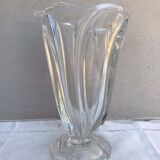 Vase ancien cristal de vannes décoration France vintage